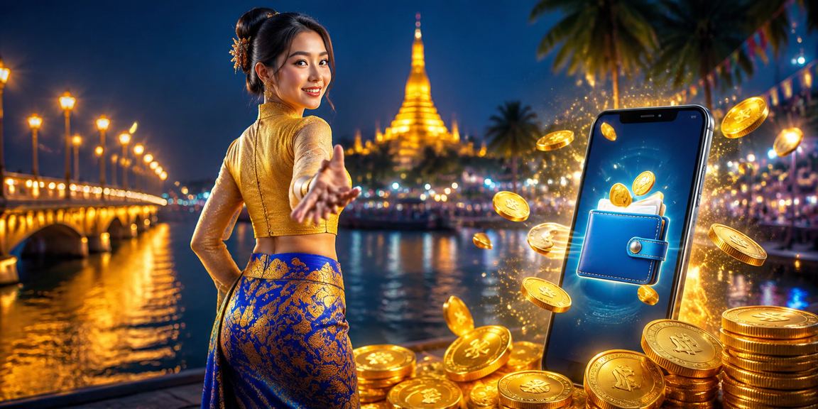 မော်လမြိုင်ရှိ ဖုန်းဖြင့် ငွေထည့်နေသော ဂိမ်းပရိသတ်များ