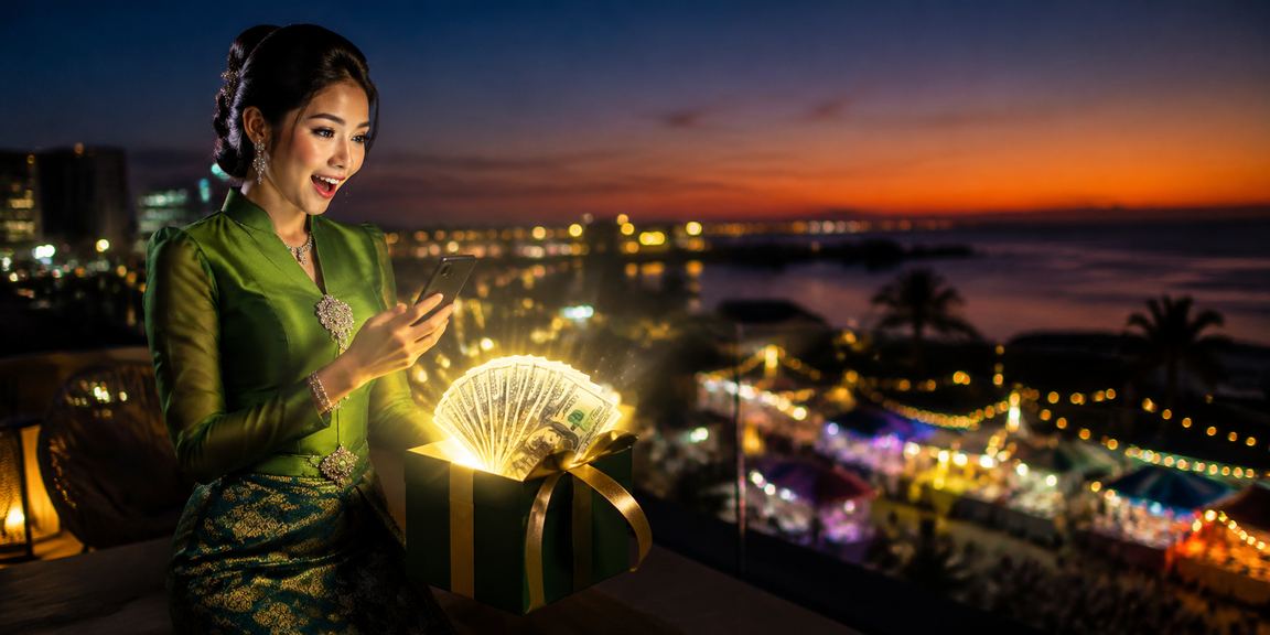 မြန်မာနိုင်ငံမှ မိုဘိုင်းကာစီနိုတွင် စလော့ကစားနေသော လူငယ်များ